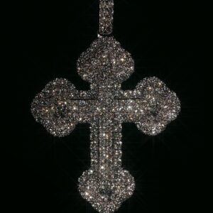 DIJE CRUZ DIAMANTES NATURALES 1.50CT